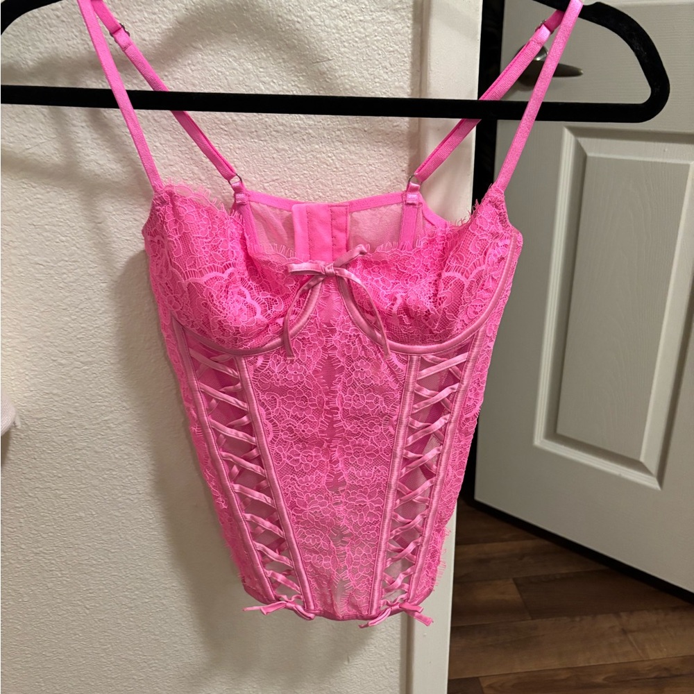 Victoria secret lace pink